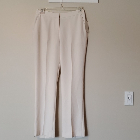 NWT Halston straight leg bone trouser pants - Picture 2 of 12